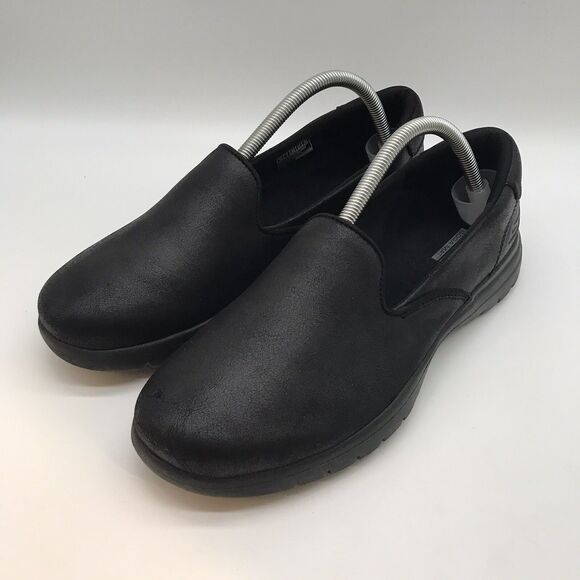 Skechers Goga Mat Ultra Go Air Cooled Loafers Women's 10 Black Slip On 136414 - Picture 1 of 12